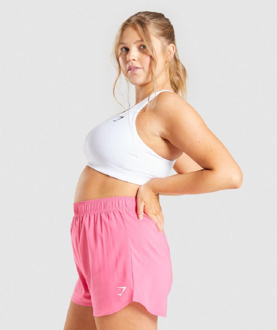 Sujetadores Deportivos Gymshark Essential Racer Back Mujer Blancas | CO 2147OKI